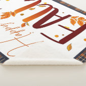 Herbst/Herbst/Blätter/kariert Sherpadecke (3/4)