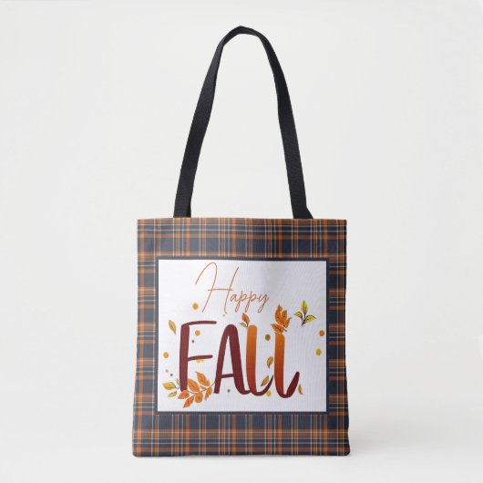 Herbst/Herbst/Blätter/kariert Tasche (Vorderseite)