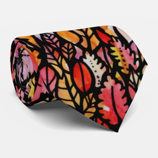 Herbst Herbst-Blätter Krawatte (Gerollt)