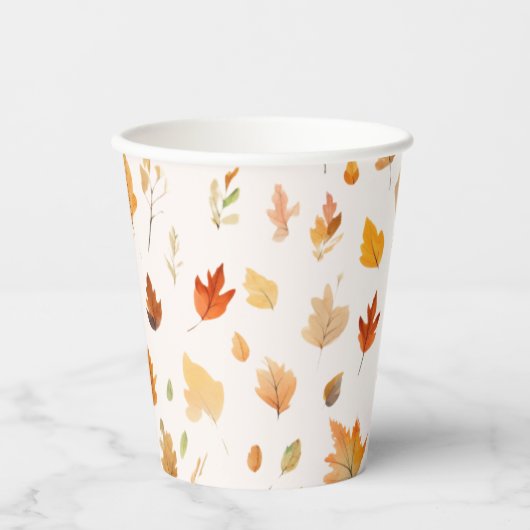 Herbst Herbst-Blätter | Pappbecher (Vorderseite)