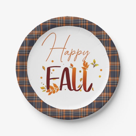 Herbst/Herbst/Blätter Pappteller (Vorderseite)