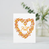 Herbst Herbst-Blätter Postkarte (Stehend Vorderseite)