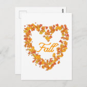 Herbst Herbst-Blätter Postkarte (Vorne/Hinten)