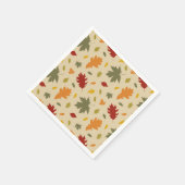 Herbst Herbst-Blätter Serviette (Ecke)