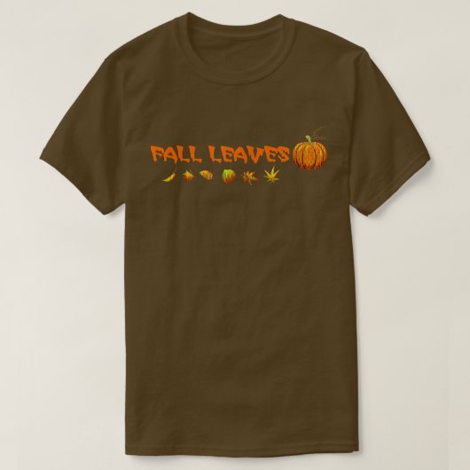 Herbst Herbst-Blätter T-Shirt (Design vorne)