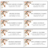 Herbst Herbst bleibt Rustikal Country Guest Addres Aufkleber (Vorderseite)