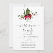 Herbst - Herbst Blumenkohl Brautparty Tee Party Einladung (Vorderseite)