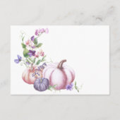 Herbst - Herbst-Blumenzettel Begleitkarte (Rückseite)