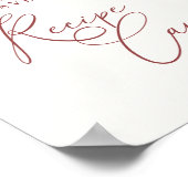 Herbst Herbst Boho Brautparty Rezept Karten Plakat (Ecke)