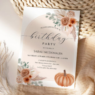 Herbst Herbst Boho Frauen Geburtstagsparty Einladu Einladung