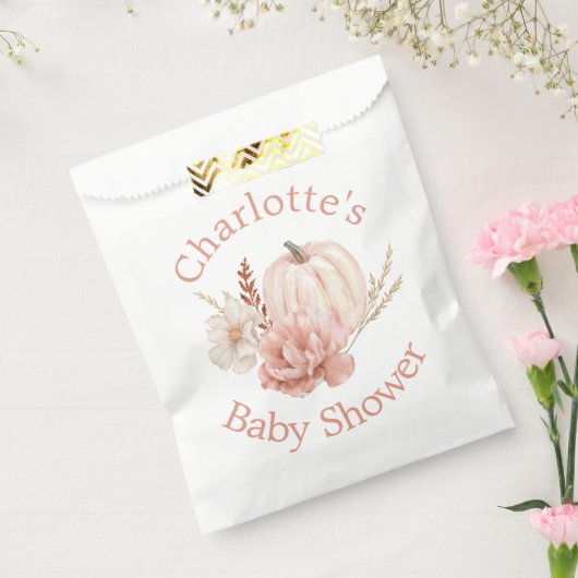 Herbst Herbst Boho Pumpkin Floral Baby Dusche Geschenktütchen (Versiegelt)