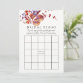 Herbst - Herbst Brautparty Bingo Einladung (Stehend Vorderseite)