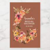 Herbst Herbst Brautparty Mini Weinetikett (Einzelnes Label)