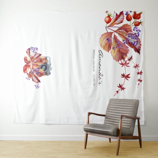 Herbst - Herbst-Brautparty-Stand Wandteppich (Beispiel (Horizontal))