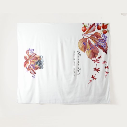 Herbst - Herbst-Brautparty-Stand Wandteppich (Vorderseite (Horizontal))