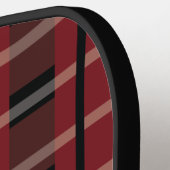 Herbst Herbst Buffalo Kariert Name Pickleball Padd Schläger (Linke Seite)