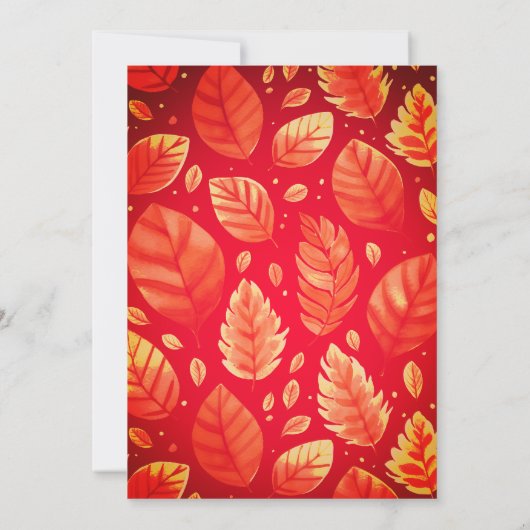 Herbst Herbst Canded Apple Party Einladung (Rückseite)