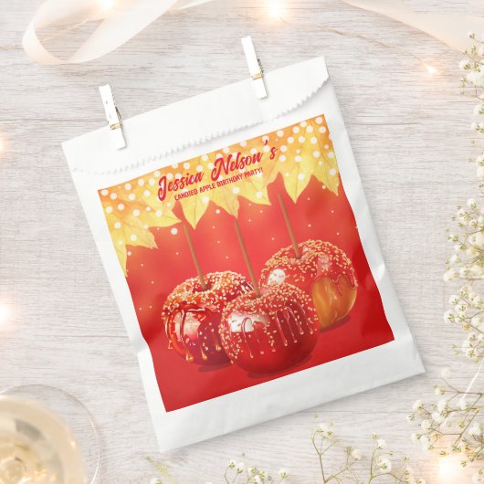 Herbst Herbst Canded Apple Party Geschenktütchen (Ausgeschnitten)