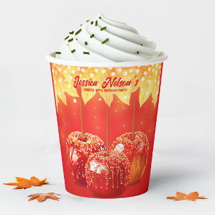 Herbst Herbst Canded Apple Party Pappbecher