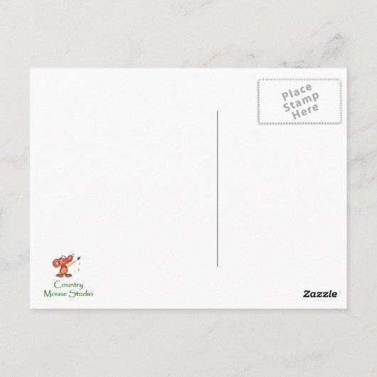 Herbst, Herbst, Chickadee, Vogelwelt Postkarte (Rückseite)