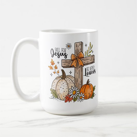 Herbst/Herbst Christliches Kreuz Kaffeetasse (Links)