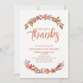 Herbst/Herbst Dank der Einladung zum Abendessen (Vorderseite)