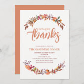 Herbst/Herbst Dank der Einladung zum Abendessen (Vorne/Hinten)