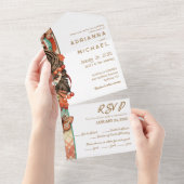 Herbst Herbst - Einladung in einer Hochzeit (Abreißtisch)