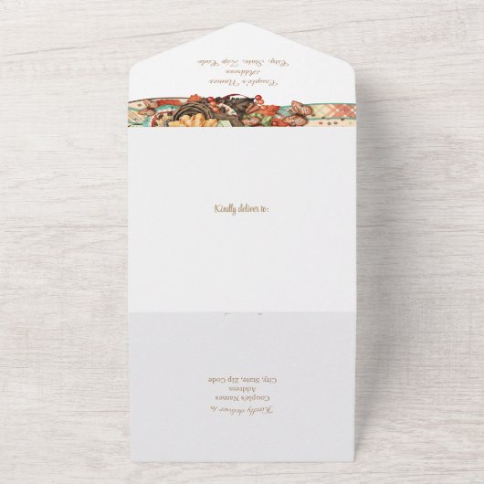 Herbst Herbst - Einladung in einer Hochzeit (Außenbereich)