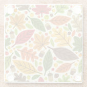 Herbst Herbst Erntedank Ernte Blätter fallen Glasuntersetzer (Rückseite)