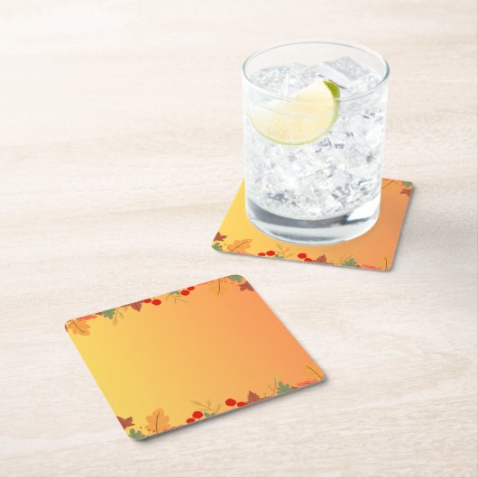 Herbst Herbst Erntedank Ernte Blätter fallen Rechteckiger Pappuntersetzer (Vor Ort)