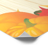 Herbst / Herbst / Erntedank Familienfest Poster (Ecke)