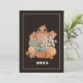 Herbst - Herbst Erntedank Gruß Feiertagskarte (Stehend Vorderseite)