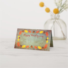 Herbst - Herbst - Erntedank-Namenskarten Platzkarte