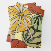 Herbst Herbst farbenfrohe Pumpkins Geschenkpapier Set (Beispiel)