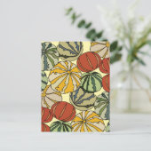 Herbst Herbst farbenfrohe Pumpkins Postkarte (Stehend Vorderseite)