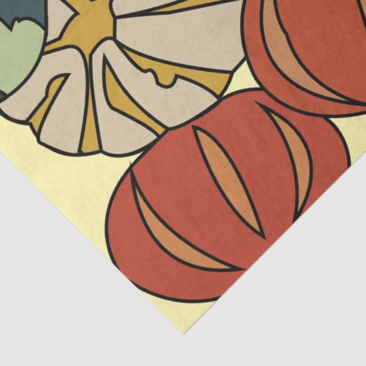 Herbst Herbst farbenfrohe Pumpkins Seidenpapier (Detail)