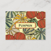 Herbst Herbst farbenfrohe Pumpkins Visitenkarte (Vorderseite)