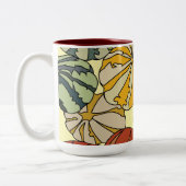 Herbst Herbst farbenfrohe Pumpkins Zweifarbige Tasse (Links)