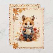 Herbst/Herbst-Farbfox - Postkarte (Vorne/Hinten)