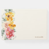 Herbst Herbst Floral Wedggbook Gästebuch (Rückseite)