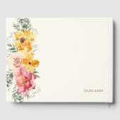 Herbst Herbst Floral Wedggbook Gästebuch (Rückseite)