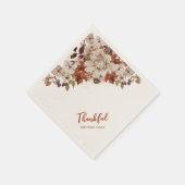 Herbst/Herbst-Freunde geben /Dank für das Abendess Serviette (Ecke)