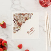 Herbst/Herbst-Freunde geben /Dank für das Abendess Serviette (Beispiel)