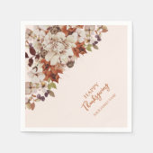 Herbst/Herbst-Freunde geben /Dank für das Abendess Serviette (Vorderseite)