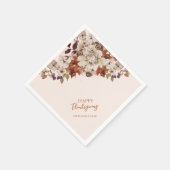 Herbst/Herbst-Freunde geben /Dank für das Abendess Serviette (Ecke)