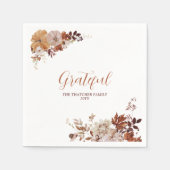 Herbst/Herbst-Freunde geben /Dank für das Abendess Serviette (Vorderseite)