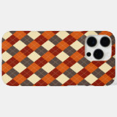 Herbst/Herbst Gingham-Muster Case-Mate iPhone Hülle (Rückseite (Horizontal))