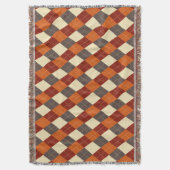 Herbst/Herbst Gingham-Muster Decke (Vorderseite Vertikal)