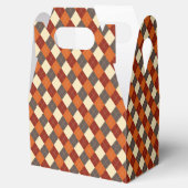 Herbst/Herbst Gingham-Muster Geschenkschachtel (Geöffnet)